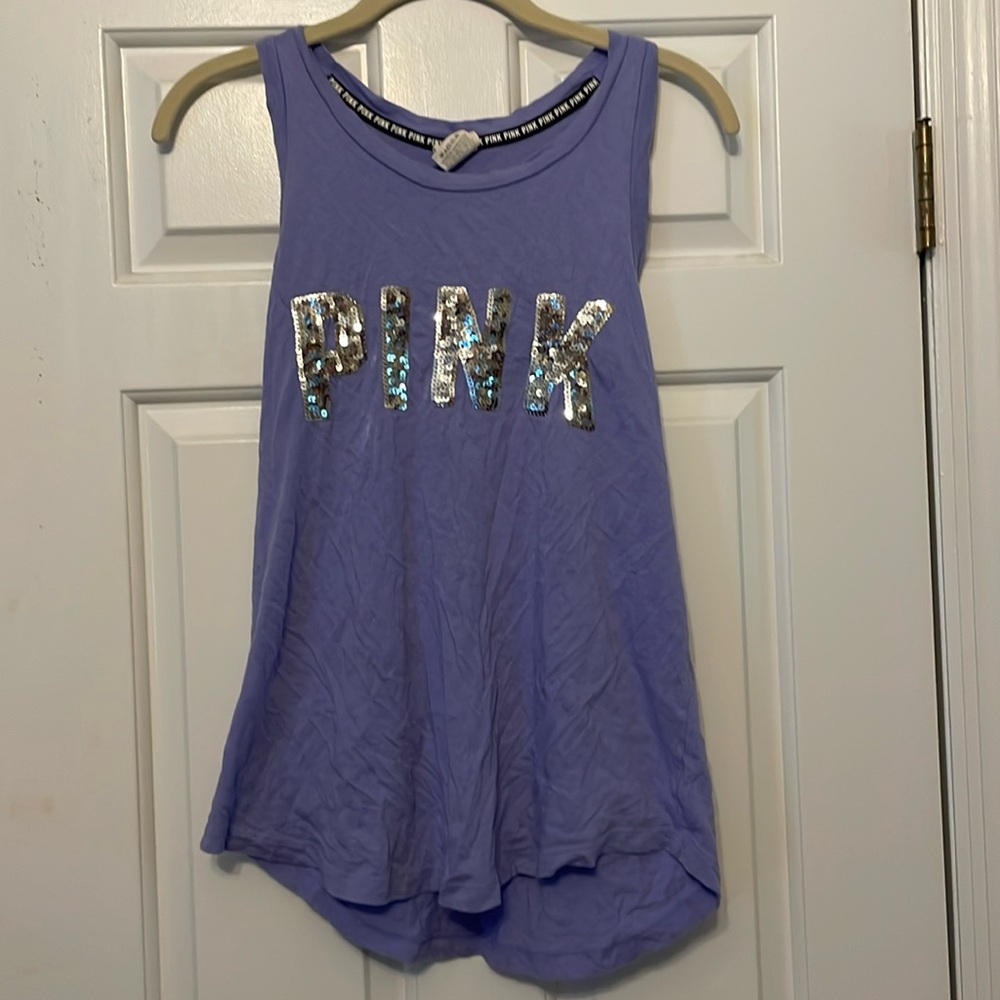 PINK! Lavender tank top. Size XS.